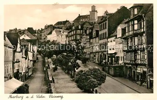 AK / Ansichtskarte Marburg_Lahn Steinweg Marburg_Lahn
