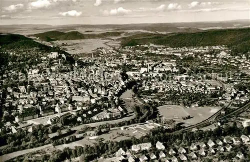 AK / Ansichtskarte Marburg_Lahn Universitaetsstadt Fliegeraufnahme Marburg_Lahn