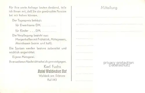 AK / Ansichtskarte Waldeck_Edersee Hotel Waldecker Hof Veranda Schloss Sperrmauer Fliegeraufnahme Waldeck Edersee