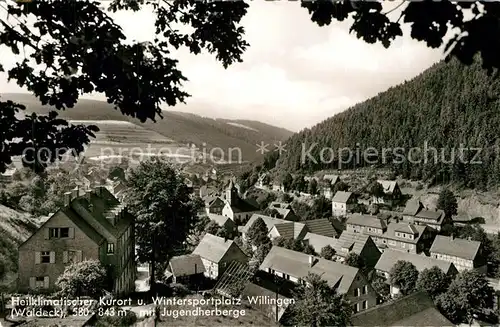 AK / Ansichtskarte Willingen_Sauerland Teilansicht mit Jugendherberge Willingen_Sauerland