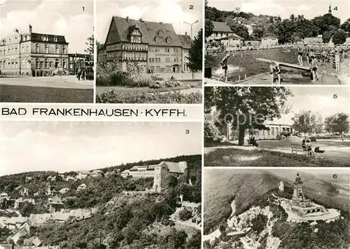 AK / Ansichtskarte Bad_Frankenhausen Kyfh?user Freibad Hausmannsturm Kindersanatorium Jugendherberge K?the Kollwitz Bad_Frankenhausen