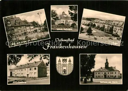 AK / Ansichtskarte Bad_Frankenhausen Anger Kr?me AWG Siedlung Rathaus  Bad_Frankenhausen