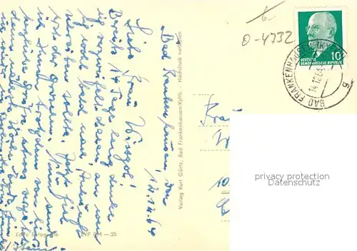 AK / Ansichtskarte Bad_Frankenhausen Anger Kr?me AWG Siedlung Rathaus  Bad_Frankenhausen