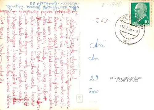 AK / Ansichtskarte Kyritz_Brandenburg Johann Sebastian Bach Str. Platz der Einheit Kinderheim Ernst Th?lmann Rosengarten Goethe Oberschule Kyritz Brandenburg