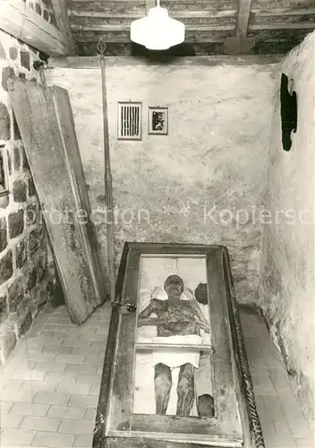 AK / Ansichtskarte Neustadt_Dosse Kampehl 700 j?hrige Wehrkirche mit nicht verwestem Leichnam des 1703 verstorbenen Ritters von Kahlbutz Neustadt_Dosse