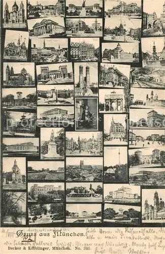 AK / Ansichtskarte Muenchen Kirchen Sehenswuerdigkeiten Bauwerke Muenchen