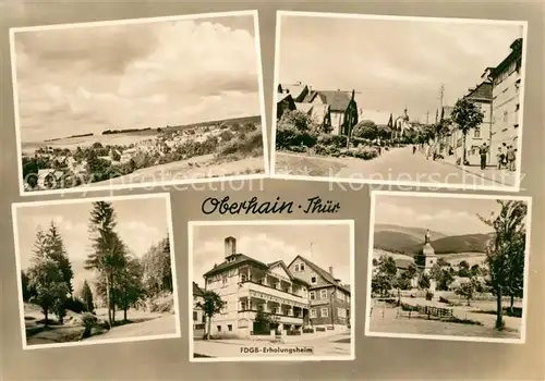 AK / Ansichtskarte Oberhain Panorama Ortspartie FDGB Erholungsheim Oberhain