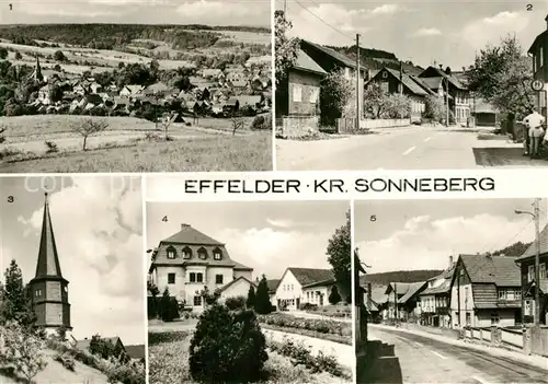 AK / Ansichtskarte Effelder Rauenstein Panorama Sonneberger Strasse Kilianskirche Schlossgaststaette Effelder Rauenstein