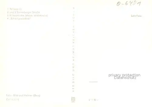 AK / Ansichtskarte Effelder Rauenstein Panorama Sonneberger Strasse Kilianskirche Schlossgaststaette Effelder Rauenstein