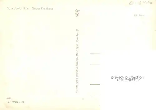 AK / Ansichtskarte Sonneberg_Thueringen Neues Krankenhaus Sonneberg Thueringen