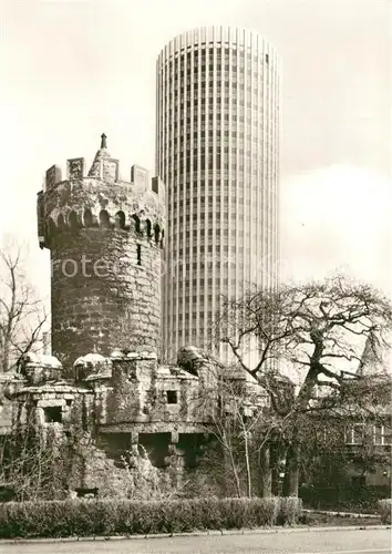 AK / Ansichtskarte Jena_Thueringen Pulverturm Universitaets Hochhaus Jena Thueringen