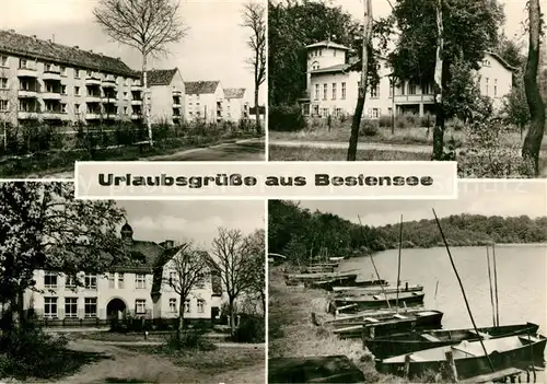 AK / Ansichtskarte Bestensee Teilansichten Bootsliegeplatz Bestensee