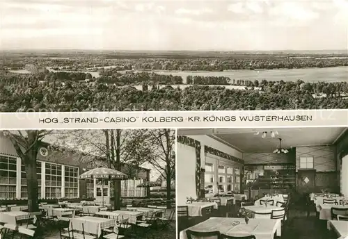 AK / Ansichtskarte Kolberg_Wolziger_See Panorama HOG Strand Casino Gartenwirtschaft Speisesaal Kolberg_Wolziger_See