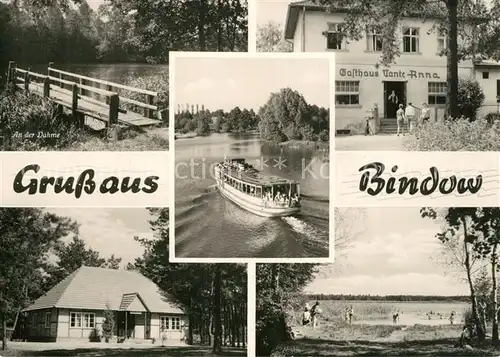 AK / Ansichtskarte Bindow An der Dahme Faehre Gasthaus Tante Anna Badesee Bindow