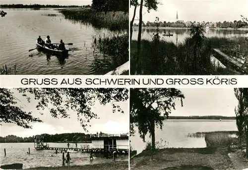 AK / Ansichtskarte Schwerin_Mecklenburg und Gross Koeris Teilansichten Schwerin_Mecklenburg