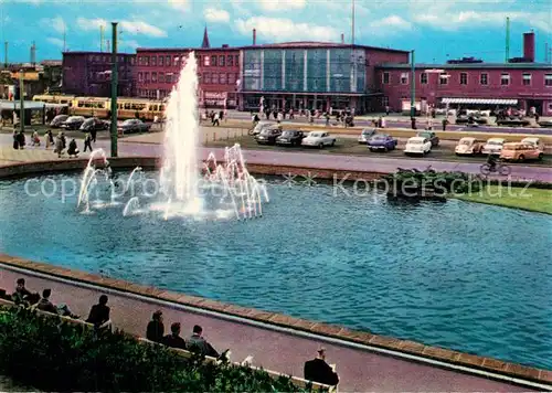 AK / Ansichtskarte Dortmund Hauptbahnhof Wasserspiele Dortmund