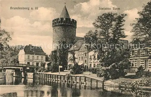 AK / Ansichtskarte Brandenburg_Havel Steintorturm Brandenburg Havel