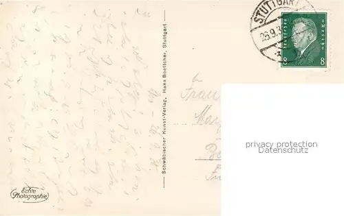 AK / Ansichtskarte Stuttgart Stadtpanorama Stuttgart