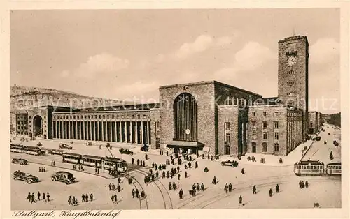 AK / Ansichtskarte Stuttgart Hauptbahnhof Stuttgart