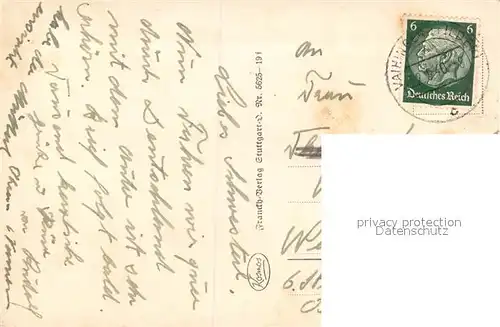 AK / Ansichtskarte Stuttgart Stadtpanorama mit Rathaus und Stiftskirche Stadt der Auslandsdeutschen Stuttgart