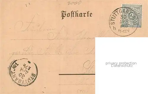 AK / Ansichtskarte Stuttgart Anlagensee mit Schloss Stuttgart