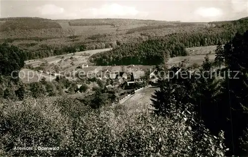 AK / Ansichtskarte Allemuehl Panorama Odenwald Allemuehl