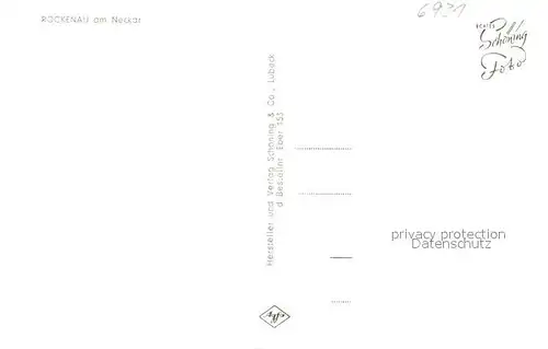 AK / Ansichtskarte Rockenau Panorama Blick ueber den Neckar Rockenau