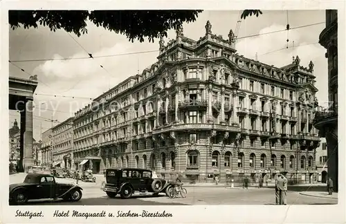 AK / Ansichtskarte Stuttgart Hotel Marquart Gaststaette Siechen Bierstuben Stuttgart