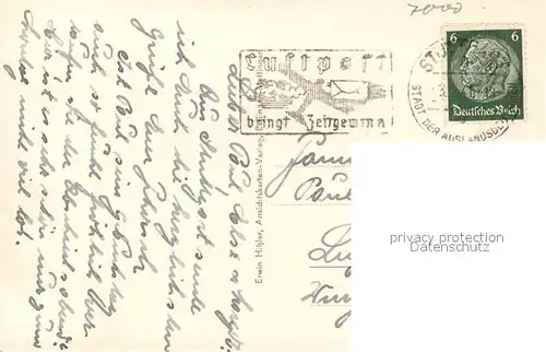 AK / Ansichtskarte Stuttgart Panorama Blick vom Bahnhofsturm Stuttgart