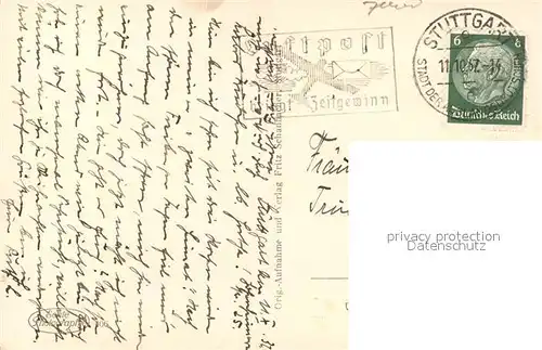 AK / Ansichtskarte Stuttgart im Licht Nachtaufnahme Stuttgart