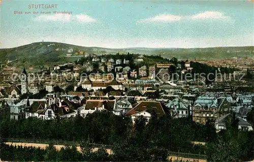AK / Ansichtskarte Stuttgart Panorama Blick von der neuen Weinsteige Stuttgart