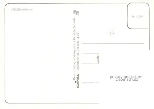 AK / Ansichtskarte Weissensee_Berlin Pistorius Platz Weisser See Rennbahnstrasse Berliner Strasse Woelck Promenade Apotheke Naturschutzpark Am Faulen See Weissensee Berlin