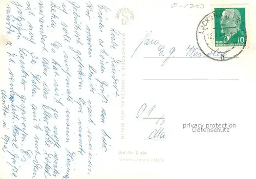 AK / Ansichtskarte Luckenwalde Bahnhof Johanniskirche Stadttheater Stadtpark Goethestrasse Wohnblocks Siedlung Luckenwalde