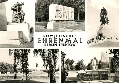 AK / Ansichtskarte Treptow_Berlin Sowjetisches Ehrenmal Gedenkstaette Treptow Berlin