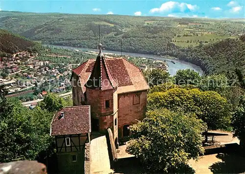 AK / Ansichtskarte Dilsberg Gaugrafenburg 13. Jhdt. Blick auf Neckarsteinach und Neckartal Dilsberg