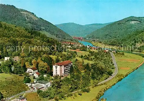 AK / Ansichtskarte Rockenau Panorama mit Blick auf Eberbach am Neckar Fliegeraufnahme Rockenau
