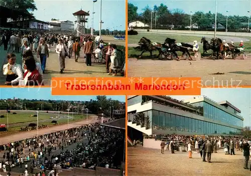 AK / Ansichtskarte Mariendorf_Berlin Trabrennbahn Pferdesport Mariendorf Berlin