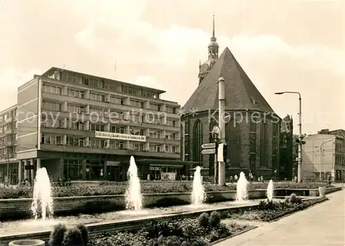 AK / Ansichtskarte Brandenburg_Havel Molkenmarkt Wasserspiele Brandenburg Havel