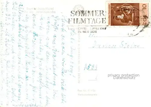 AK / Ansichtskarte Brandenburg_Havel Fahrgastschiff Johanniskirche Brandenburg Havel