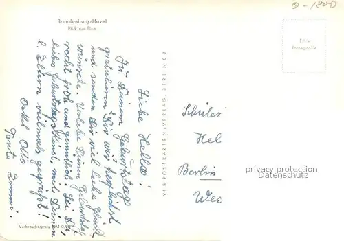 AK / Ansichtskarte Brandenburg_Havel Dom Brandenburg Havel