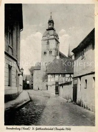 AK / Ansichtskarte Brandenburg_Havel St Gotthardtwinkel Kirche Brandenburg Havel