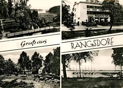 AK / Ansichtskarte Rangsdorf Landschaftspanorama Rangsdorfer See HO Hotel Rangsdorfer Hof Rangsdorf