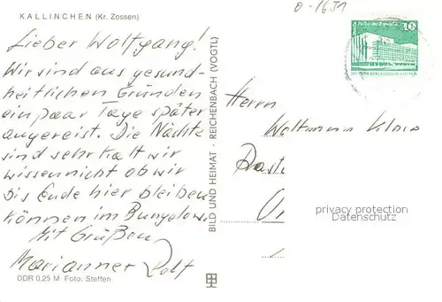 AK / Ansichtskarte Kallinchen Ortsmotiv Gaststaette Badestrand Motzener See Kallinchen