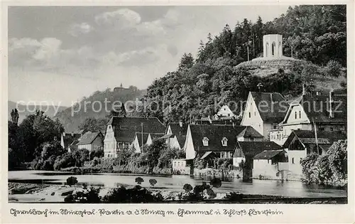 AK / Ansichtskarte Gernsbach Ehrenmal Schloss Eberstein Murg Gernsbach