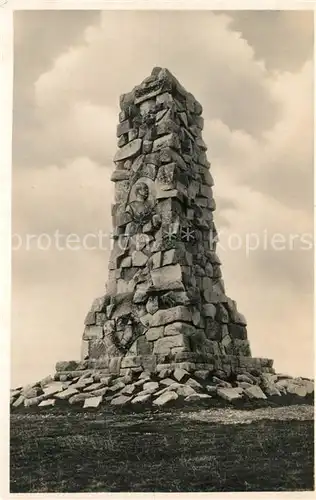 AK / Ansichtskarte Feldberg_Schwarzwald Bismarck Denkmal Seebuck Feldberg Schwarzwald