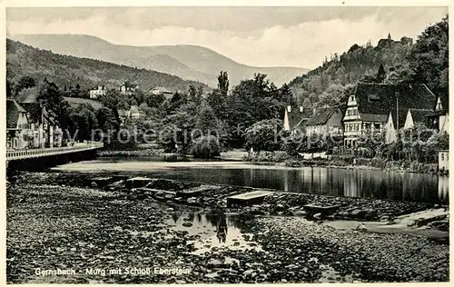 AK / Ansichtskarte Gernsbach Murg Schloss Eberstein Gernsbach