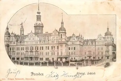 AK / Ansichtskarte Dresden Koenigliches Schloss Dresden