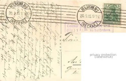 AK / Ansichtskarte Heilbronn_Neckar Sankt Kilianskirche Mayerdenkmal Heilbronn Neckar