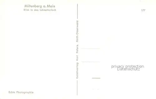 AK / Ansichtskarte Miltenberg_Main Schnatterloch Miltenberg Main
