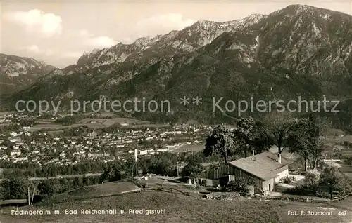 AK / Ansichtskarte Bad_Reichenhall Padingeralm Predigtstuhl Bad_Reichenhall